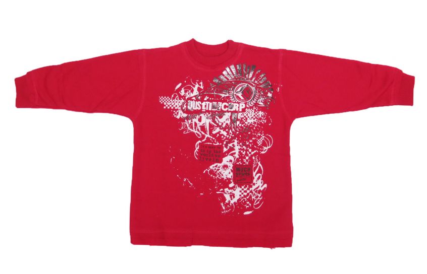 Buzo de Algodon Frizado Estampado Just Time Corp