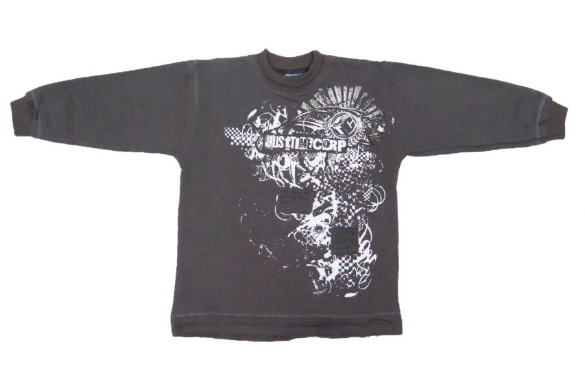 Buzo de Algodon Frizado Estampado Just Time Corp