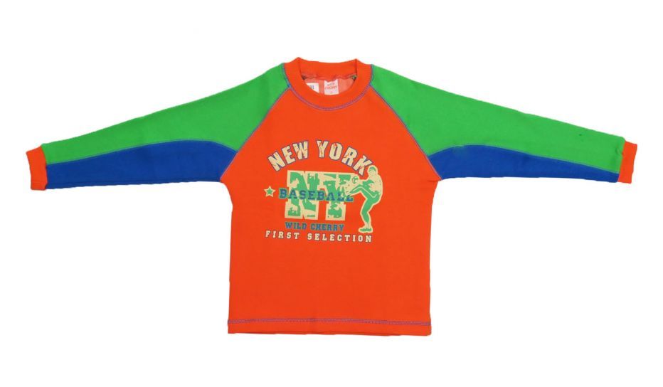 Buzo de Algodon Frizado Estampado New York Baseball