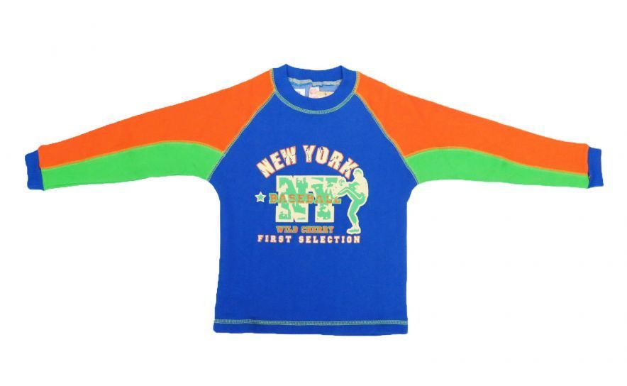 Buzo de Algodon Frizado Estampado New York Baseball