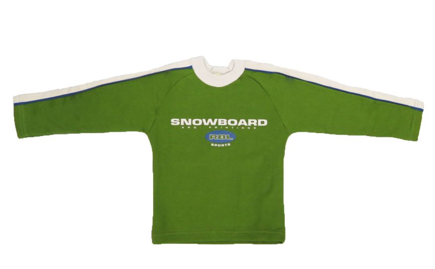 Buzo de Algodon Frizado Estampado Snowboard