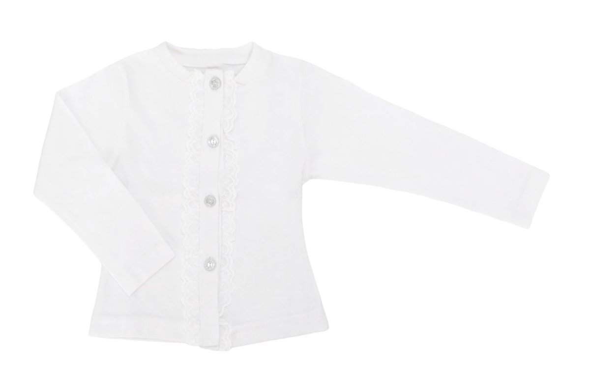 3907  Saquito de algodon blanco con broderie 2 - 5