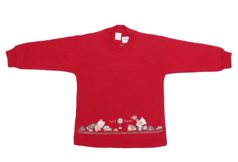 Buzo de Algodon Frizado Estampado Oso y Juguetes