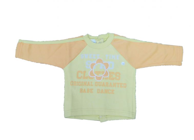 Buzo de Algodon Frizado Bordado Flor