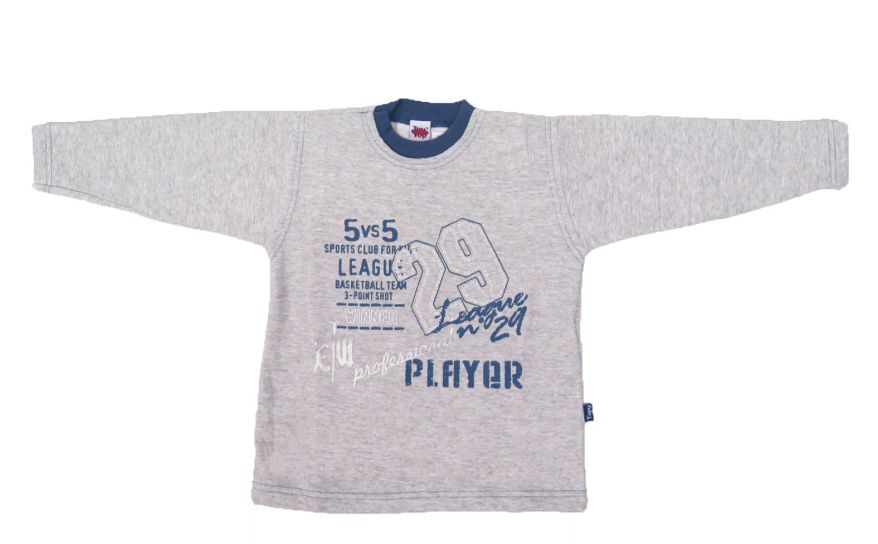 Buzo de Algodon Frizado Estampado 29 Metalico