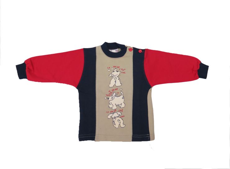 Buzo de Algodon Frizado Estampado Perro