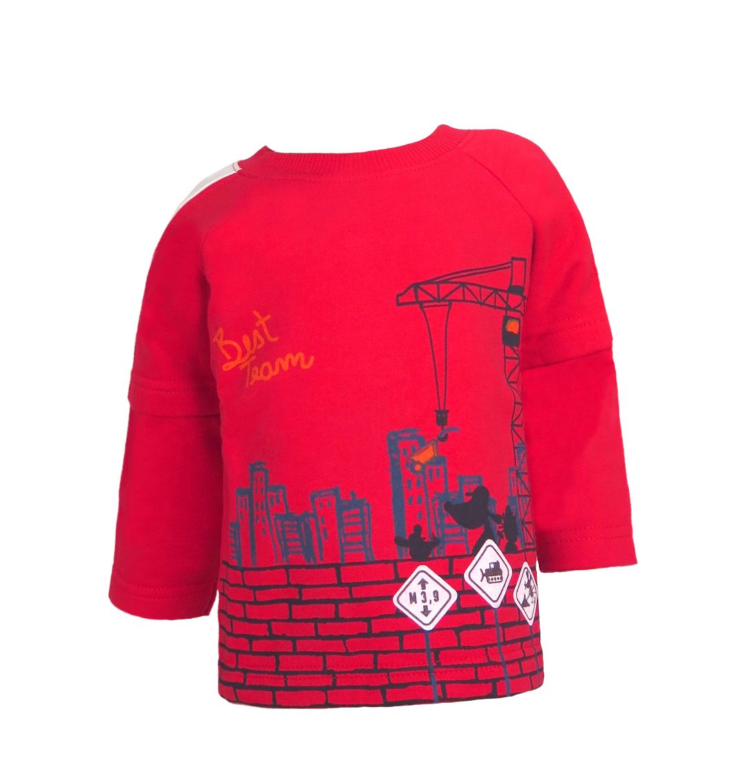 Buzo de Algodon Frizado Estampado Best Team Ladrillos