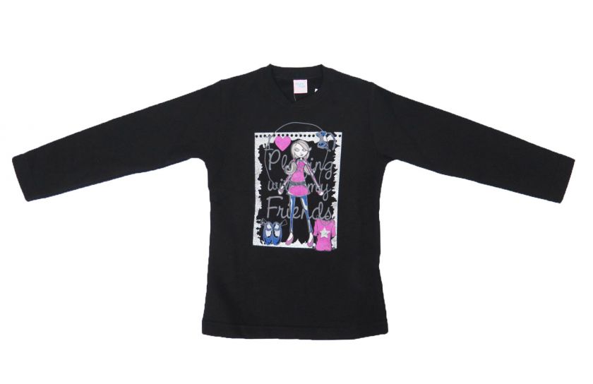 Buzo de Algodon Frizado Estampado Nena Con Brillo