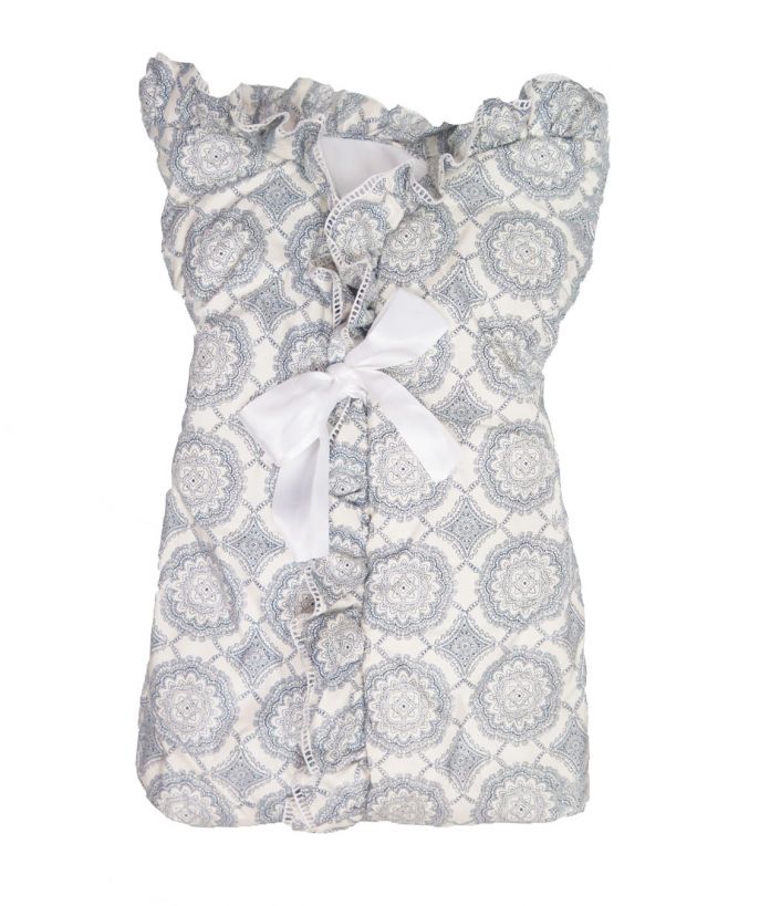 Portaenfant Sin Capucha Estampado Mosaico Con Cierre y Elastico