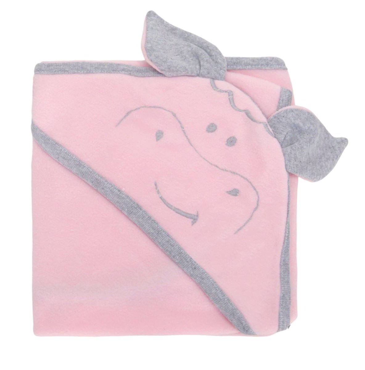 Manta Recibidor Con Capucha y Oreja Con Vaca Bordado