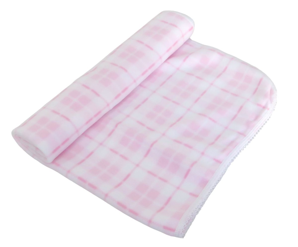 Manta Recibidor Diseño a Cuadros Con Pasamaneria