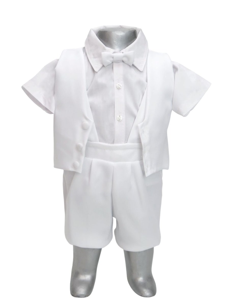 Conjunto bautismo varon mecanica 3 piezas manga corta