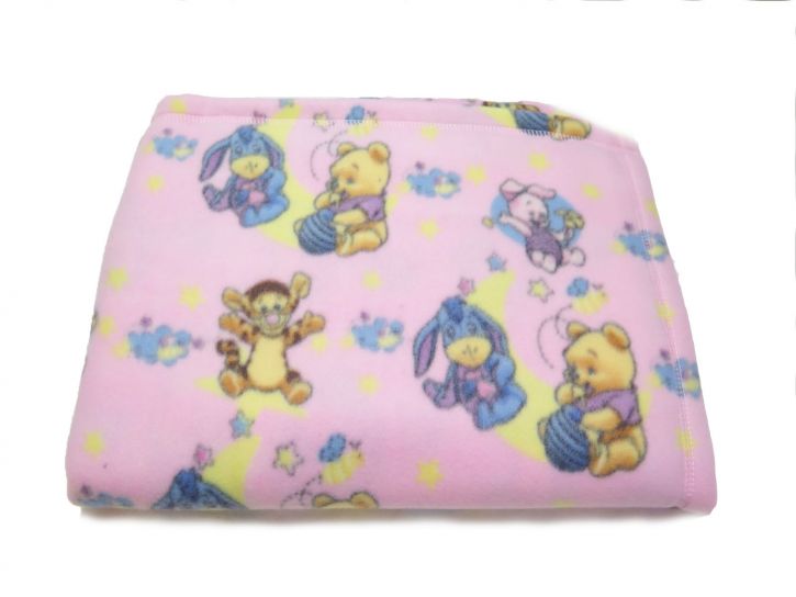 Frazada Polar de Cuna Funcional Estampada Winnie The Pooh