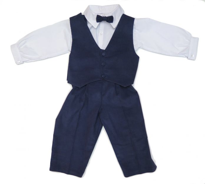 Conjunto Bautismo 3 piezas corderoy - Varon