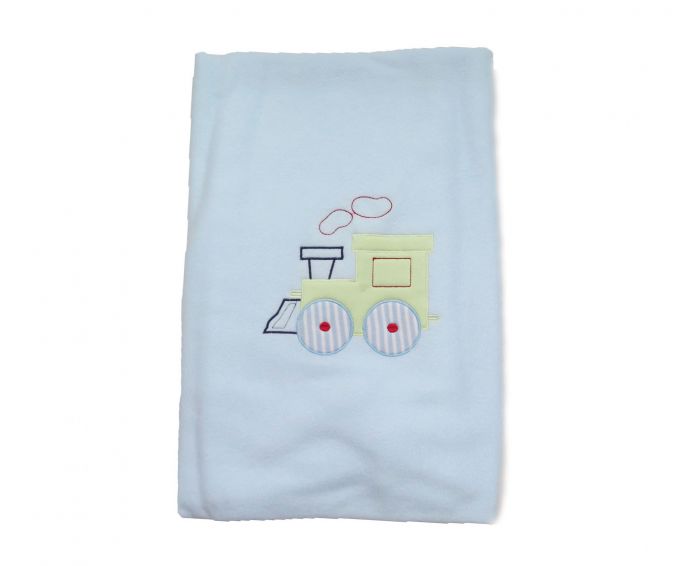 Manta Funcional Polar con Apliques Bordado de Tren