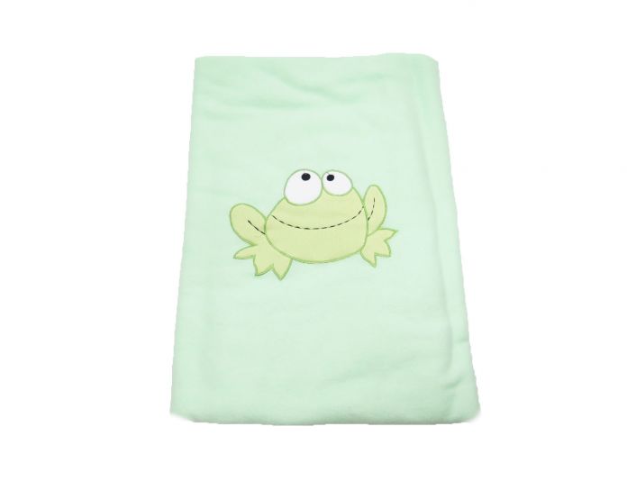 Manta Funcional Polar con Apliques Bordado de Rana