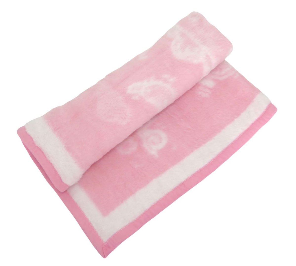 Frazada Para Moises de Piel Peluda Estampado Flores