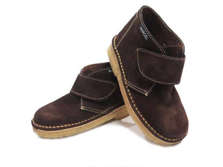 Bota Desierto Velcro Gamuza Goma Crepe
