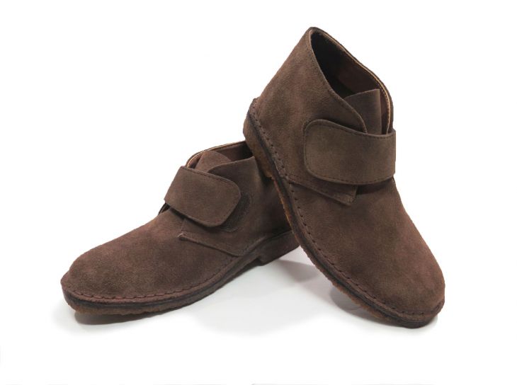 Bota Gamuza Goma Crepe Velcro