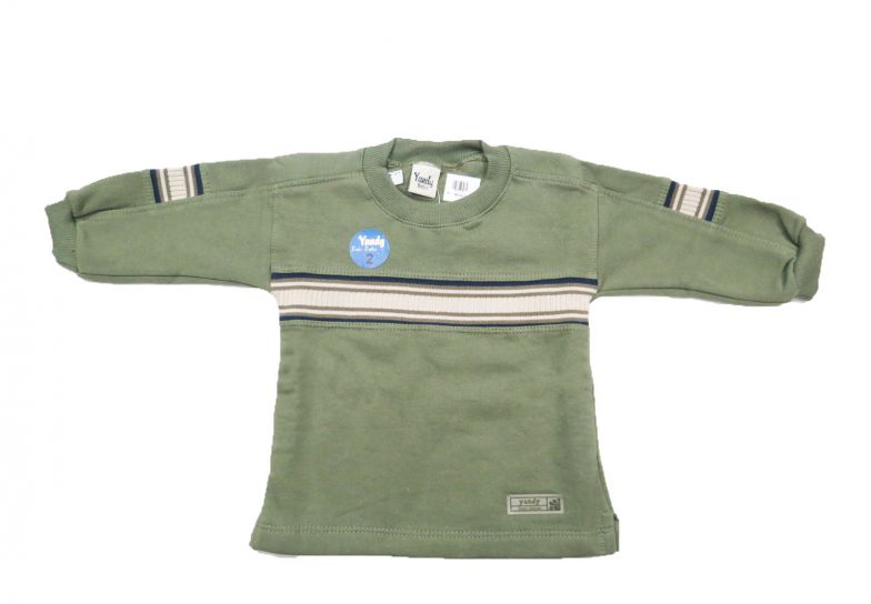 Buzo de Algodon Frizado Franja Tejida