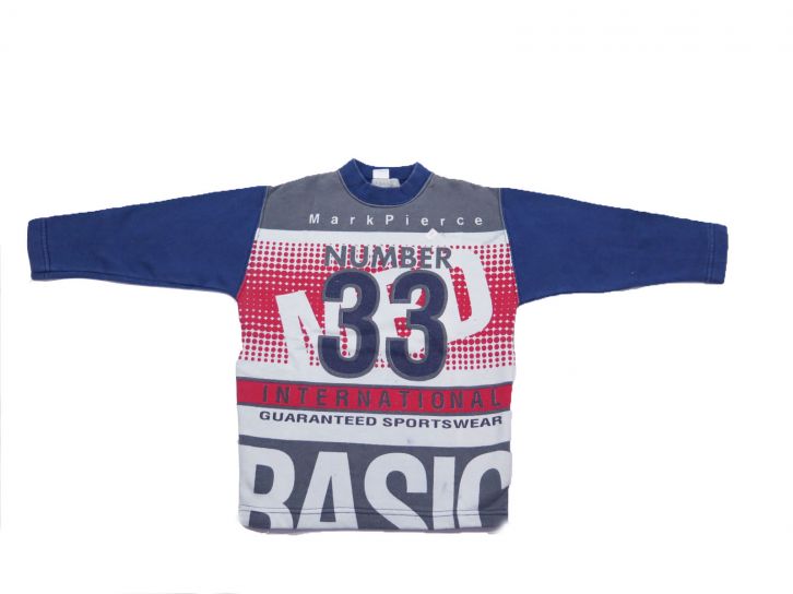 Buzo de Algodon Frizado Estampado Vintage Estampado "Number 33"