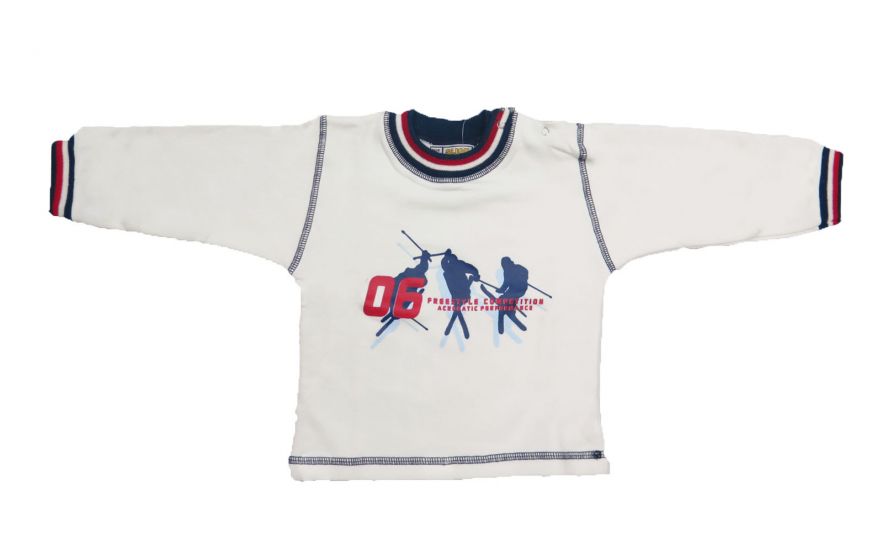 Buzo de Algodon Frizado Estampado Sky