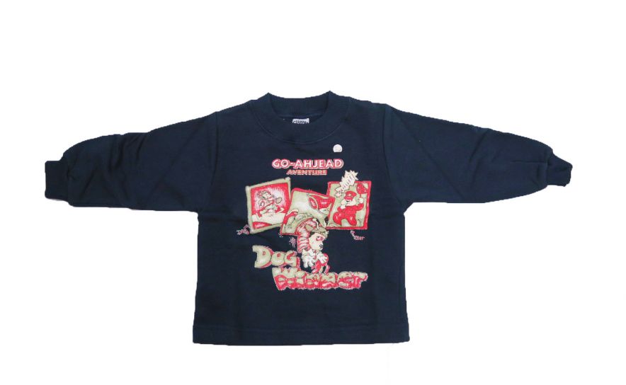 Buzo de Algodon Frizado Estampado Con Perro