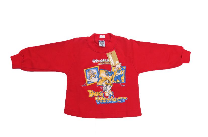 Buzo de Algodon Frizado Estampado Con Perro