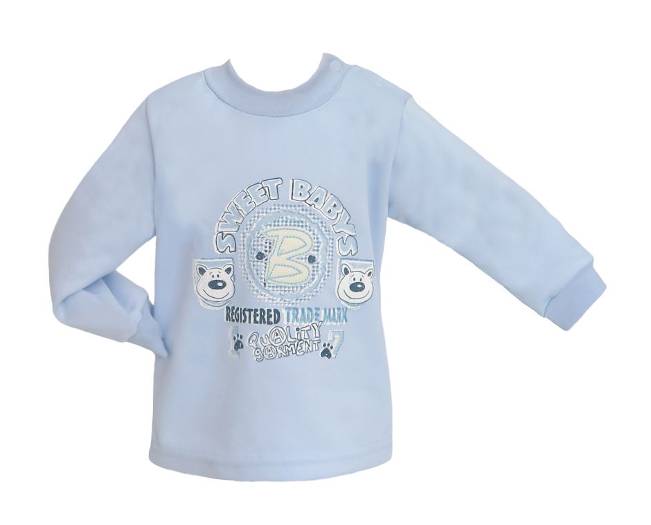 Buzo de Acetato Frizado Estampado Osos "Sweet Baby"