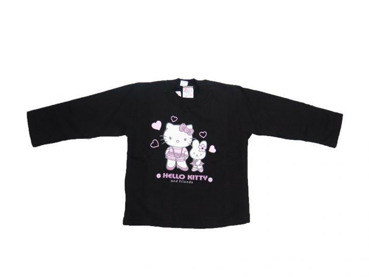 Buzo de Algodon Frizado Estampado Hello Kitty Con Brillo