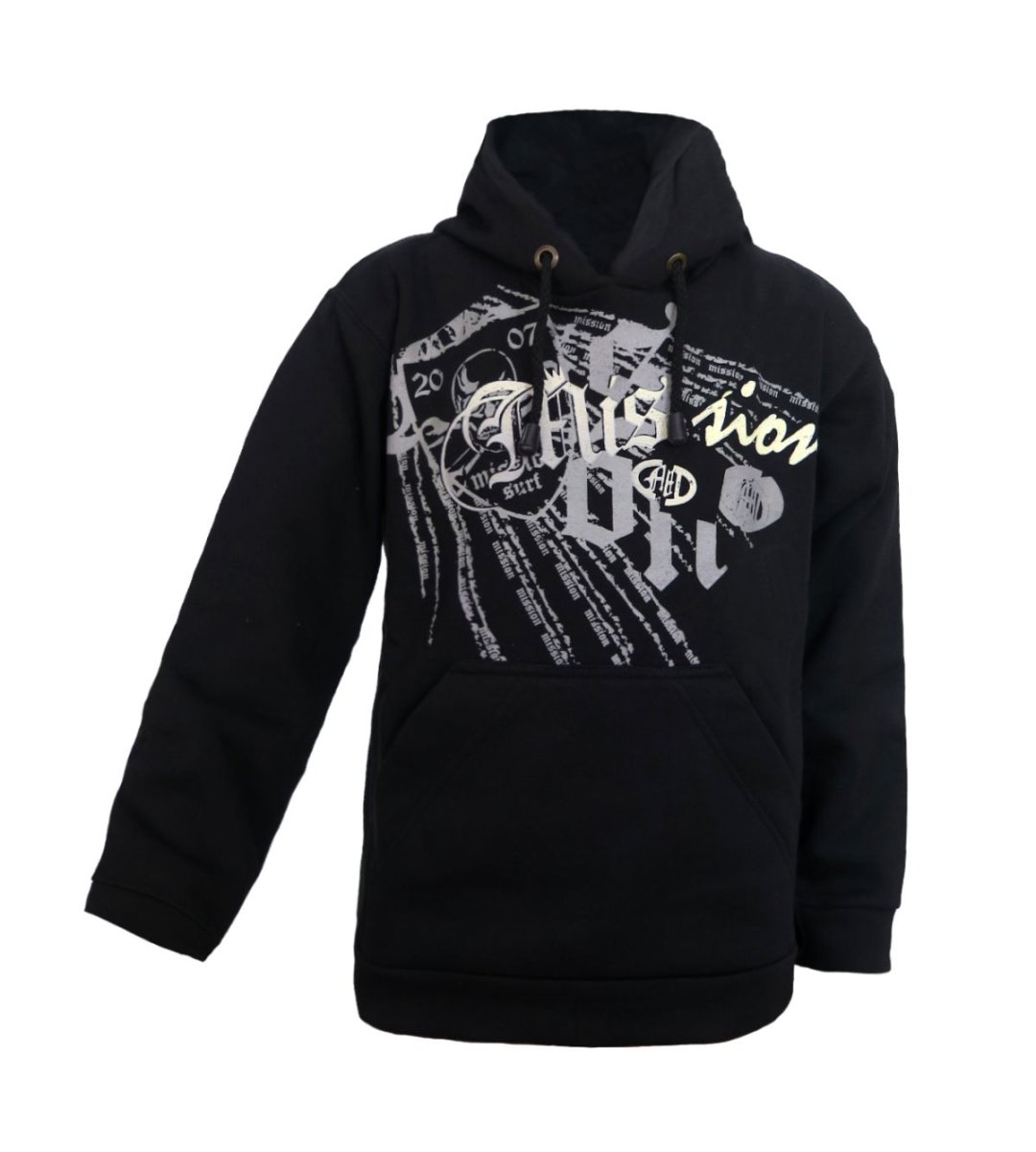 Buzo de Algodon Frizado Con Capucha Estampado