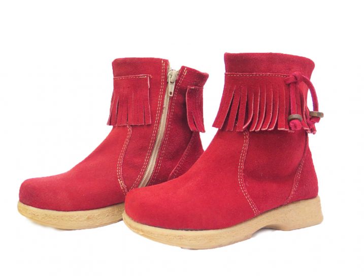 Bota Corta Gamuza con Flecos