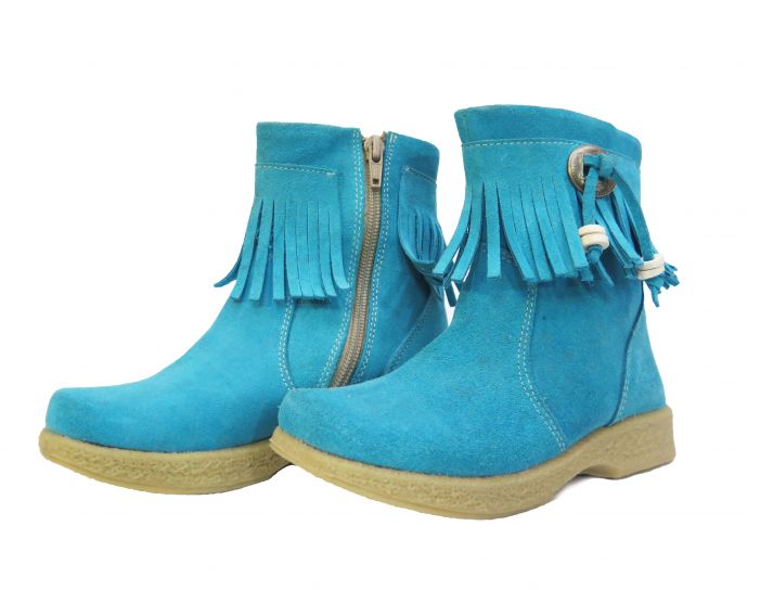 Bota Corta gamuza con Flecos