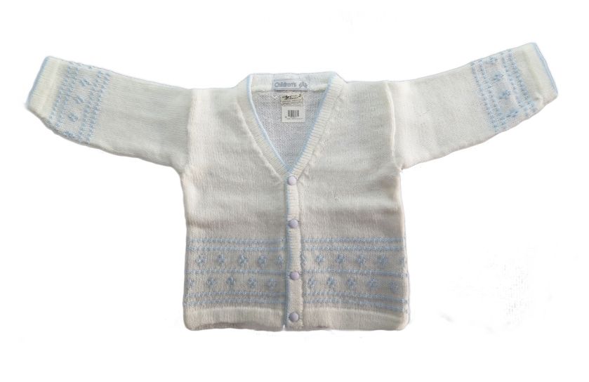 Saquito de Cashmilon Lisos Escote en V Combinados 2 Colores