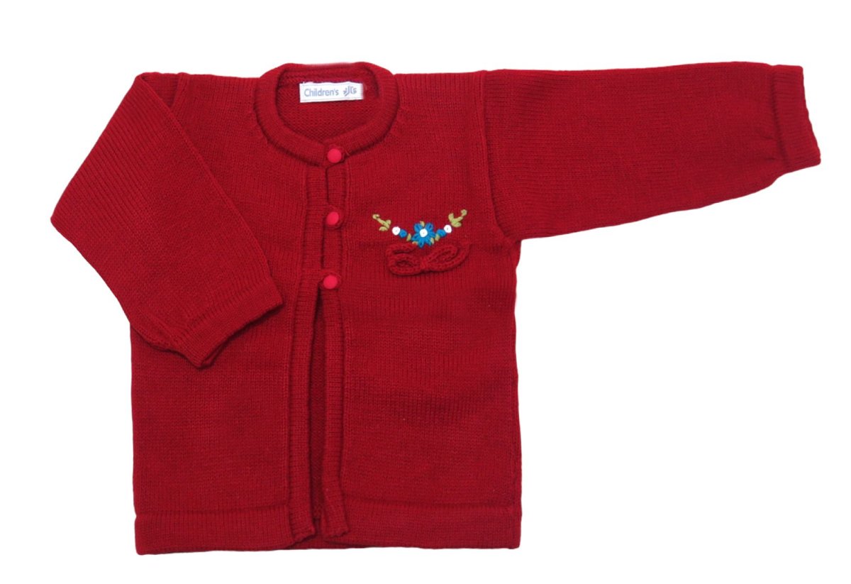 Saquito Cashmilon Tejido con  Flores Bordadas