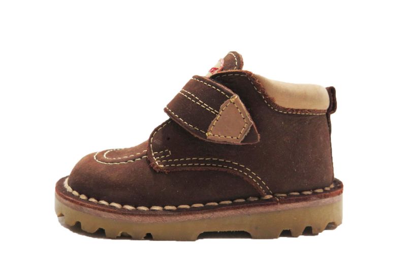 Botita Bota Nobuk Fray Mocho Con Velcro