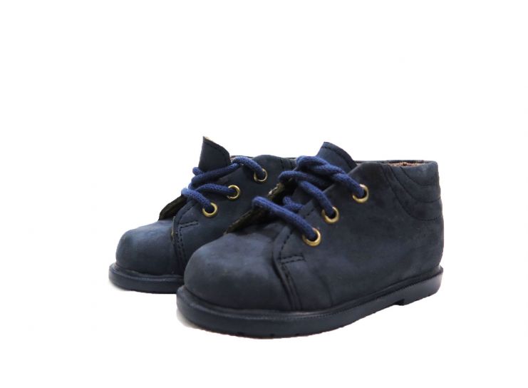 Bota Botita de Nobuk Con Cordon Lisa