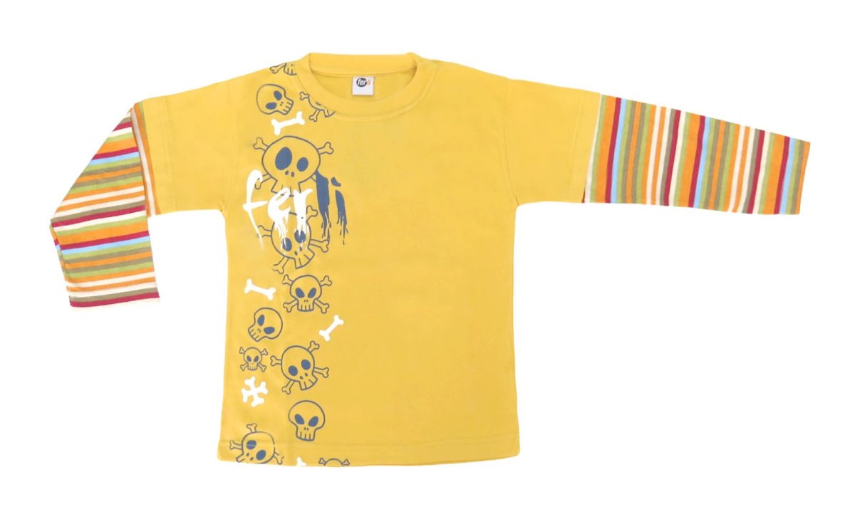 Remera Manga Larga Estampado Calavera