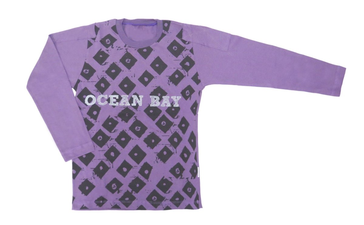 Remera Manga Larga Estampado con Rombos