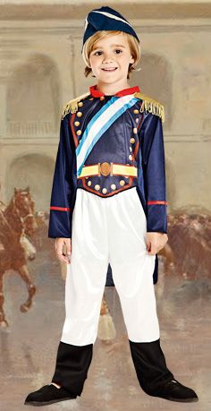 Disfraz Patrio General INCLUYE SOMBRERO - San Martin