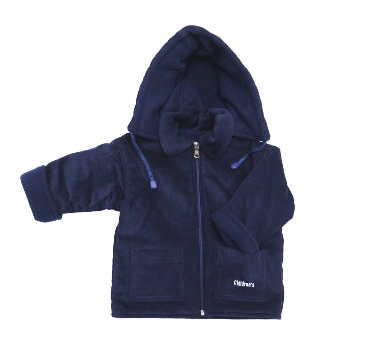 Campera de Corderoy Termica con Capucha Interior de Polar- Reversible