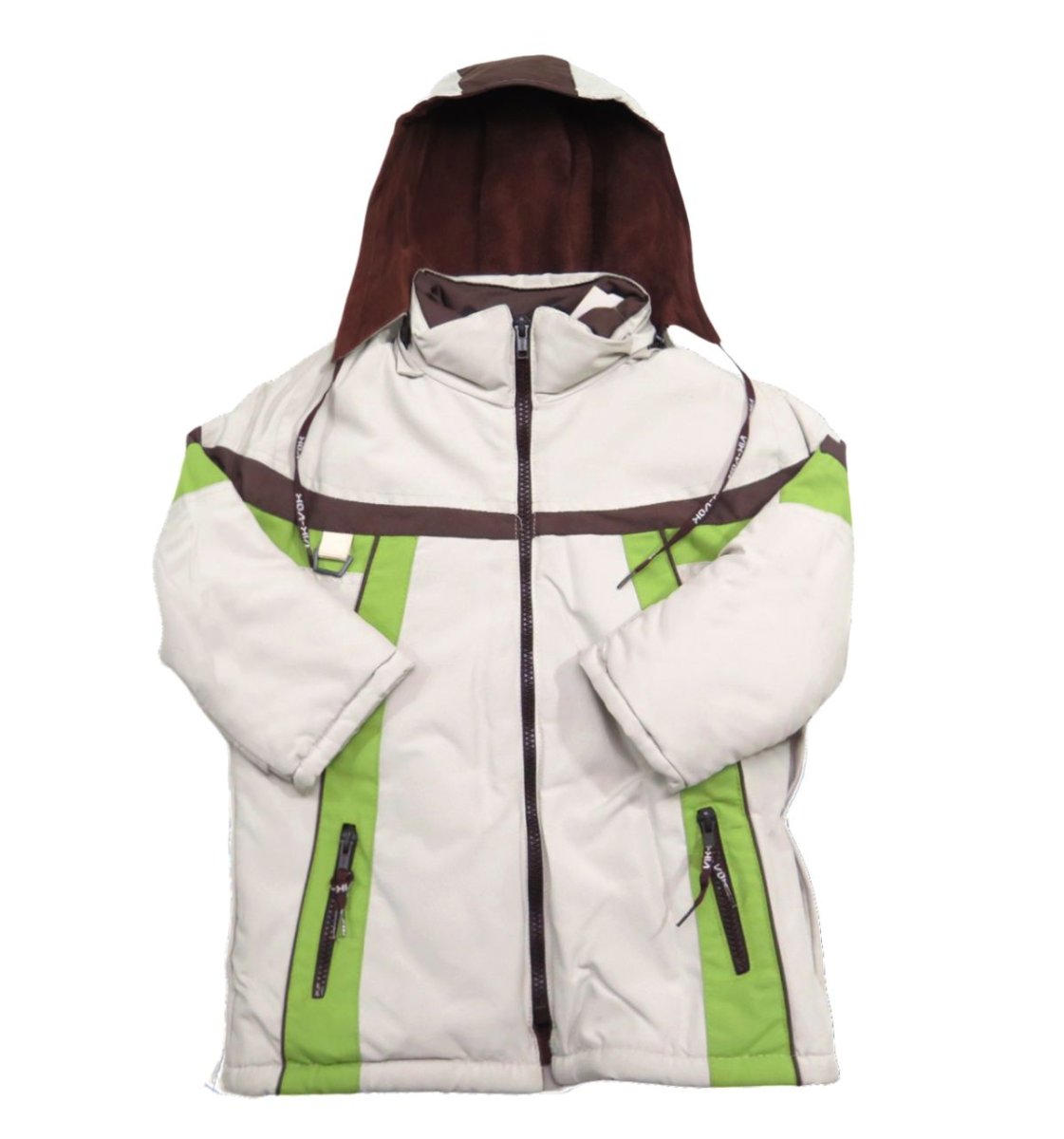 Campera con Cierre Polar Interno con Capucha Desmontable