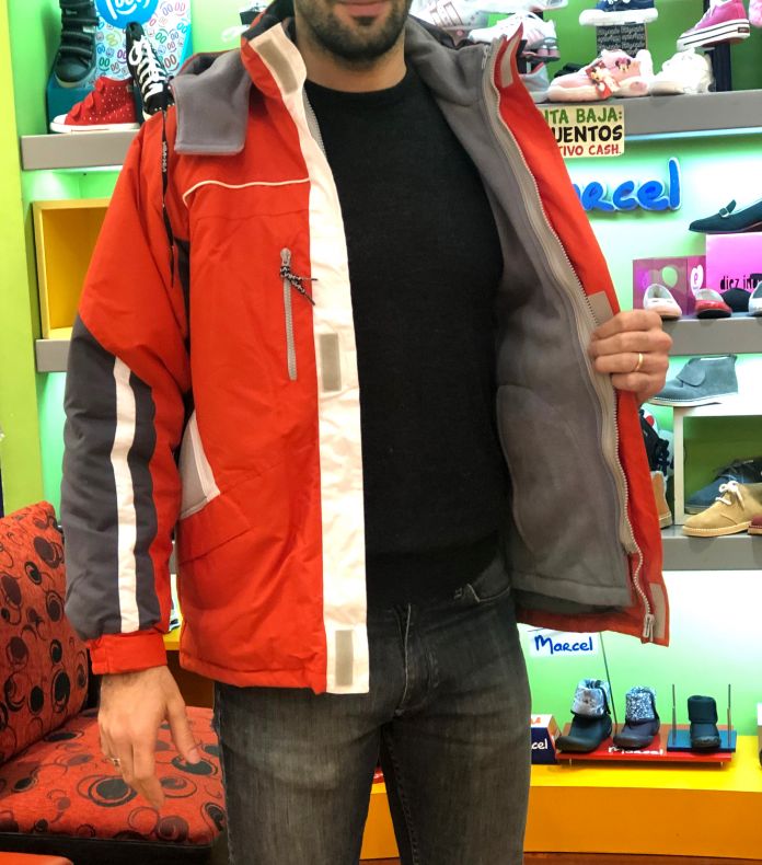 Campera con Capucha Desmontable y Chaleco de Polar