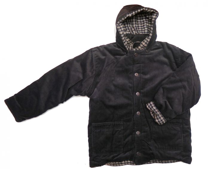 Camperon Gaban Corderoy Interior Viyela y Wata Capucha