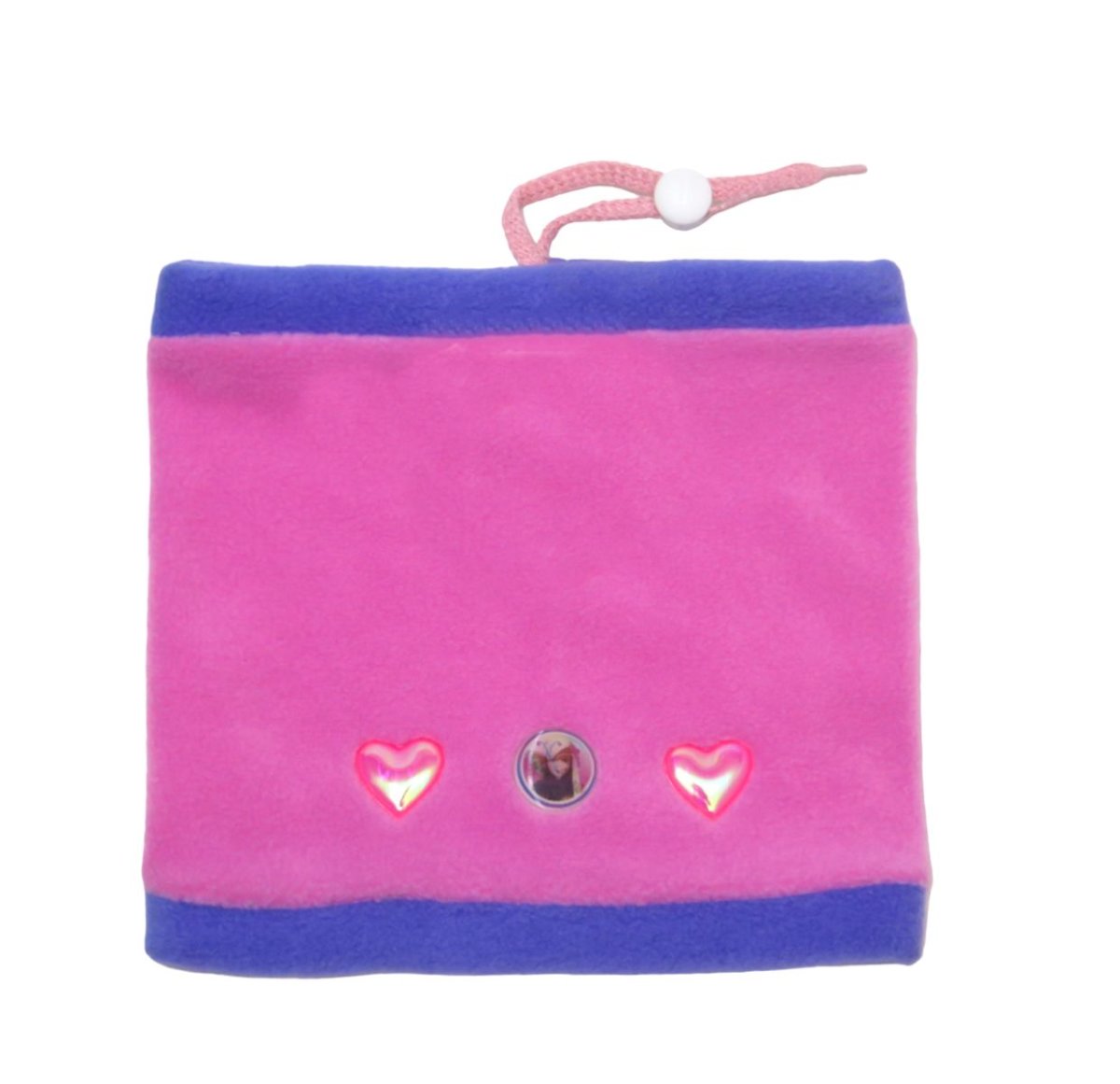 Cuello Polar Ajustable de Barbie con Corazones Convertible en Gorro