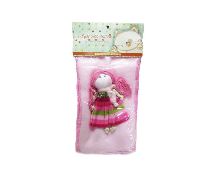 Bufanda de Polar con Aplique de de Muñeca