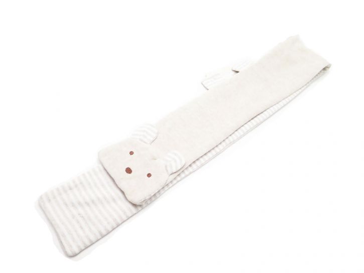 Bufanda de Towell y Algodon con Aplique de Oso