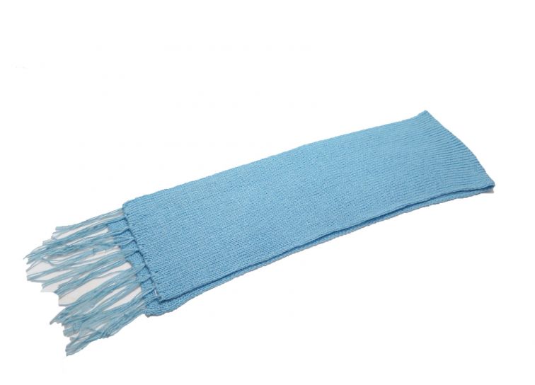 Bufanda Tejida con Flecos Liso