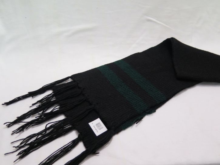 Bufanda Tejida con Flecos y Rayas
