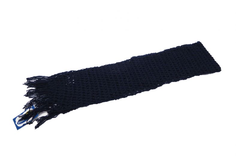 Bufanda Tejida con Flecos y Calada